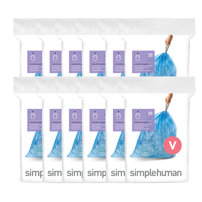 Code V Blue Recycling Custom Fit Liners