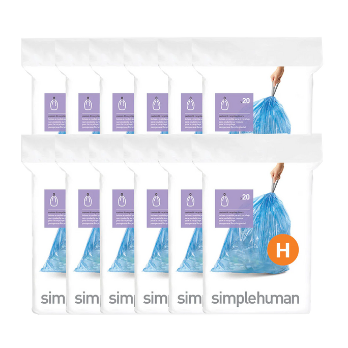 Code H Blue Recycling Custom Fit Liners