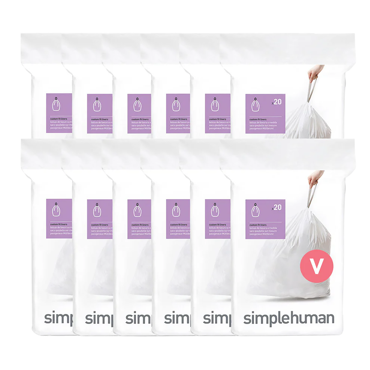 simplehuman code V custom fit liners