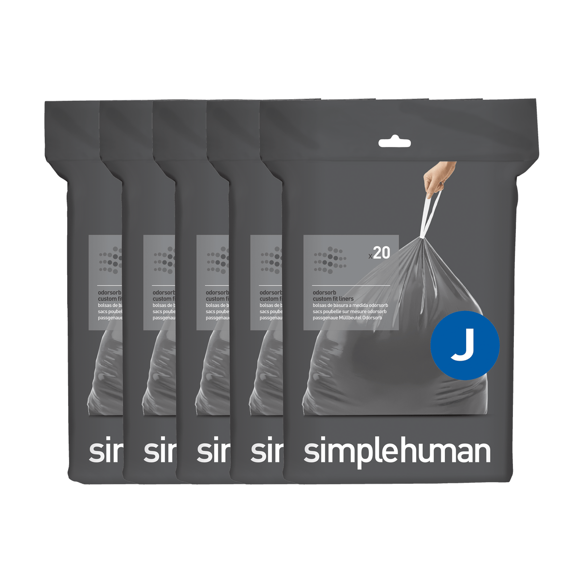 Code J Odorsorb Custom Fit Liners - Simplehuman