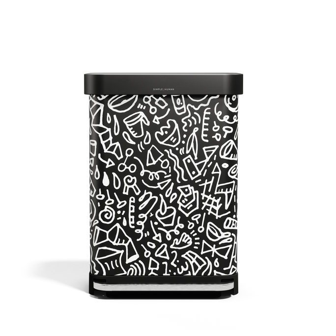 55L Rectangular Step Can with Liner Pocket