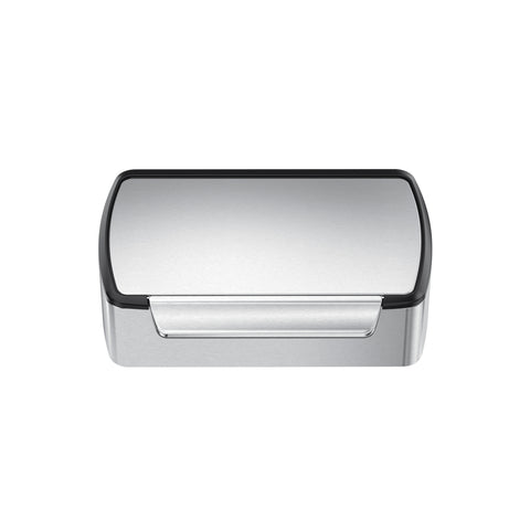 lid, brushed stainless steel