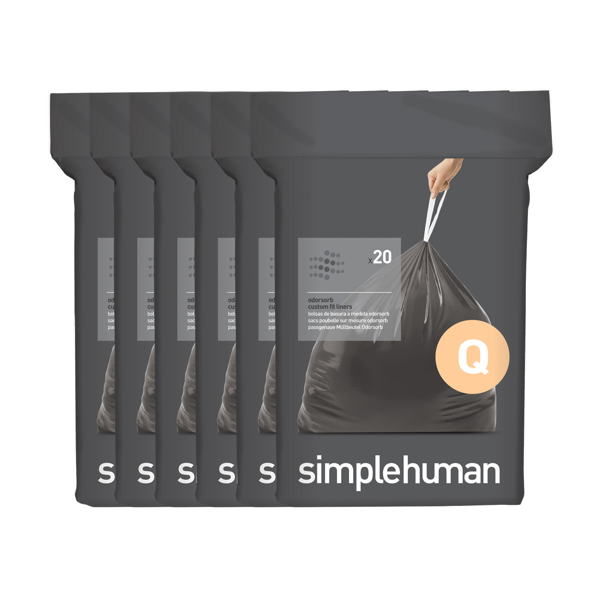 simplehuman code Q custom fit liners