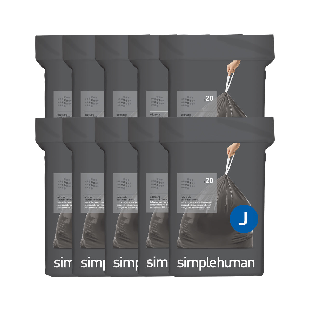 simplehuman code J custom fit liners