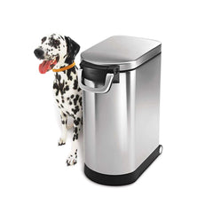 large pet food can - lifestyle with dog image