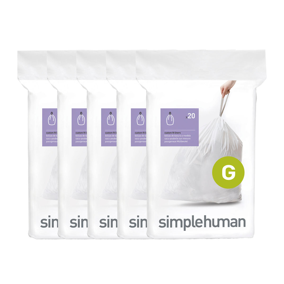 simplehuman™ (Q) Custom Fit Trash Can Liners