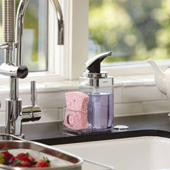 square push pump with caddy - lifestyle near kitchen sink