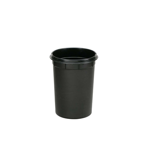 4.5L black plastic trash bucket