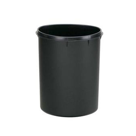 6L black plastic trash bucket 