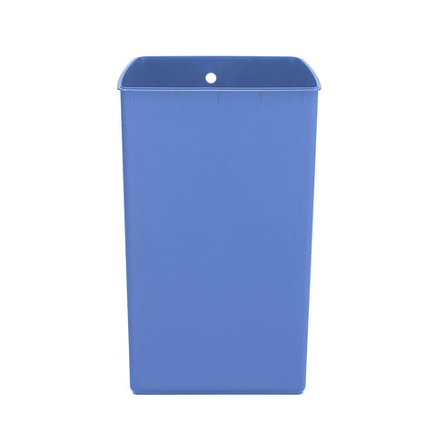 38L blue plastic trash bucket