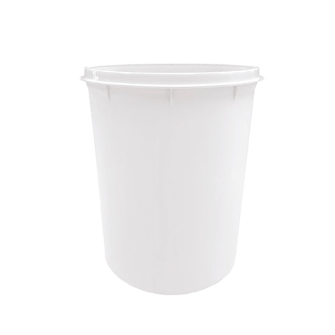 6L white plastic trash bucket