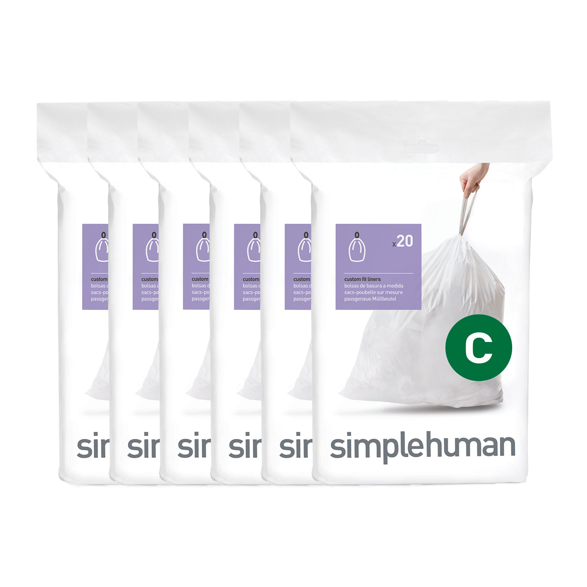 Simplehuman Custom Fit Trash Can Liner (3 Options)