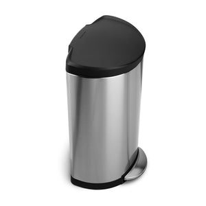 simplehuman 45L Semi Round Sensor Can and 4.5L Step Can with