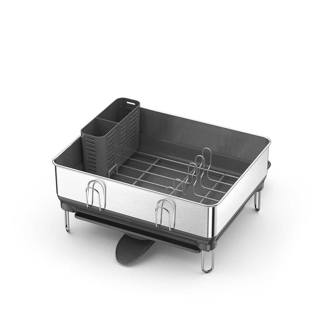 simplehuman compact steel frame dishrack product support