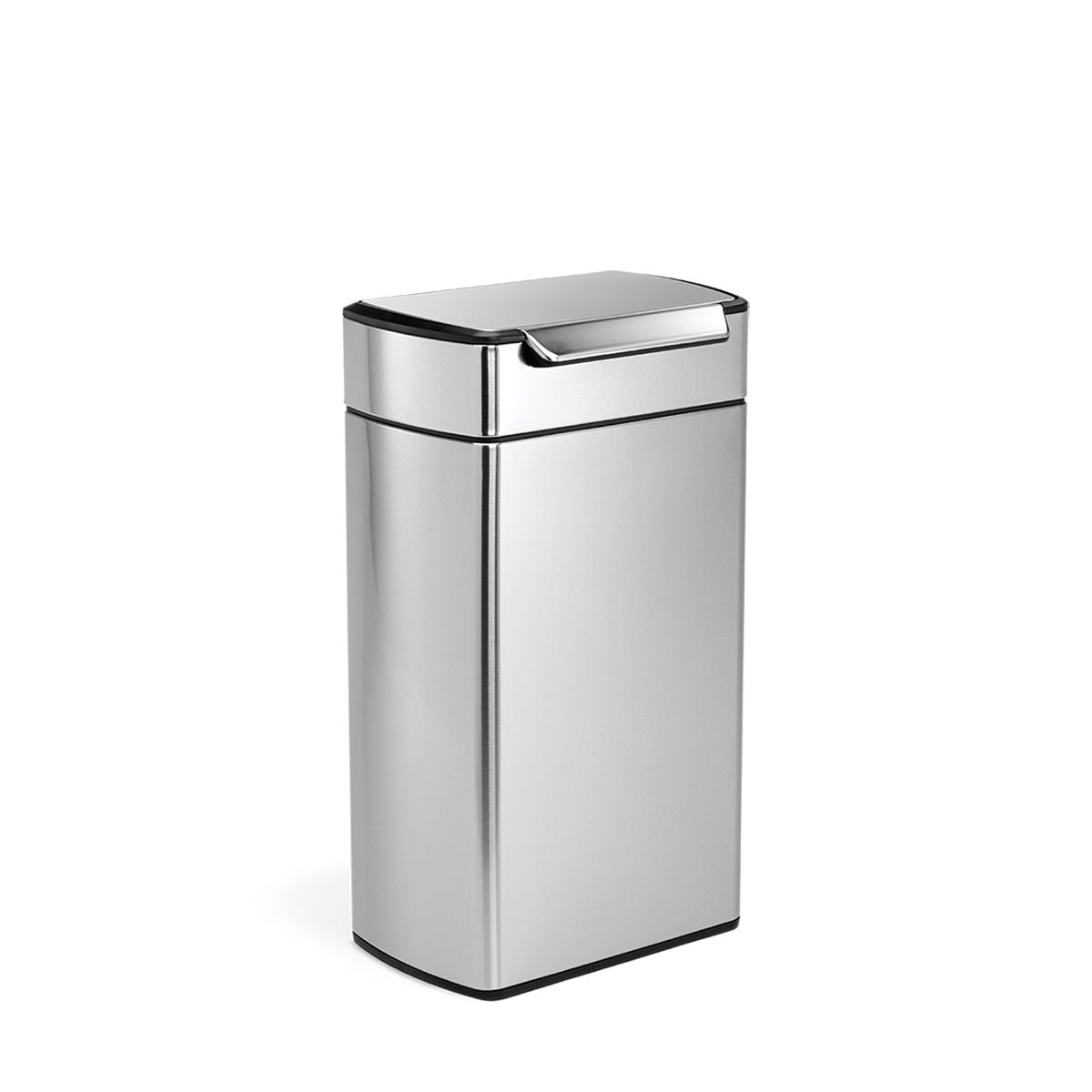 simplehuman 40 litre rectangular touch-bar can, fingerprint-proof stainless steel