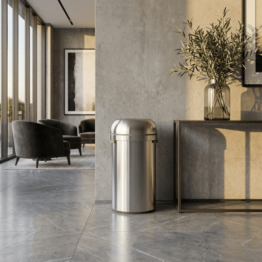 60L All-Steel Bullet Open Can - Simplehuman 60L All-Steel Bullet Open Can - Simplehuman