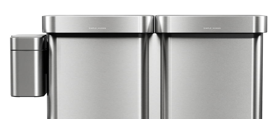 compost caddy - brushed