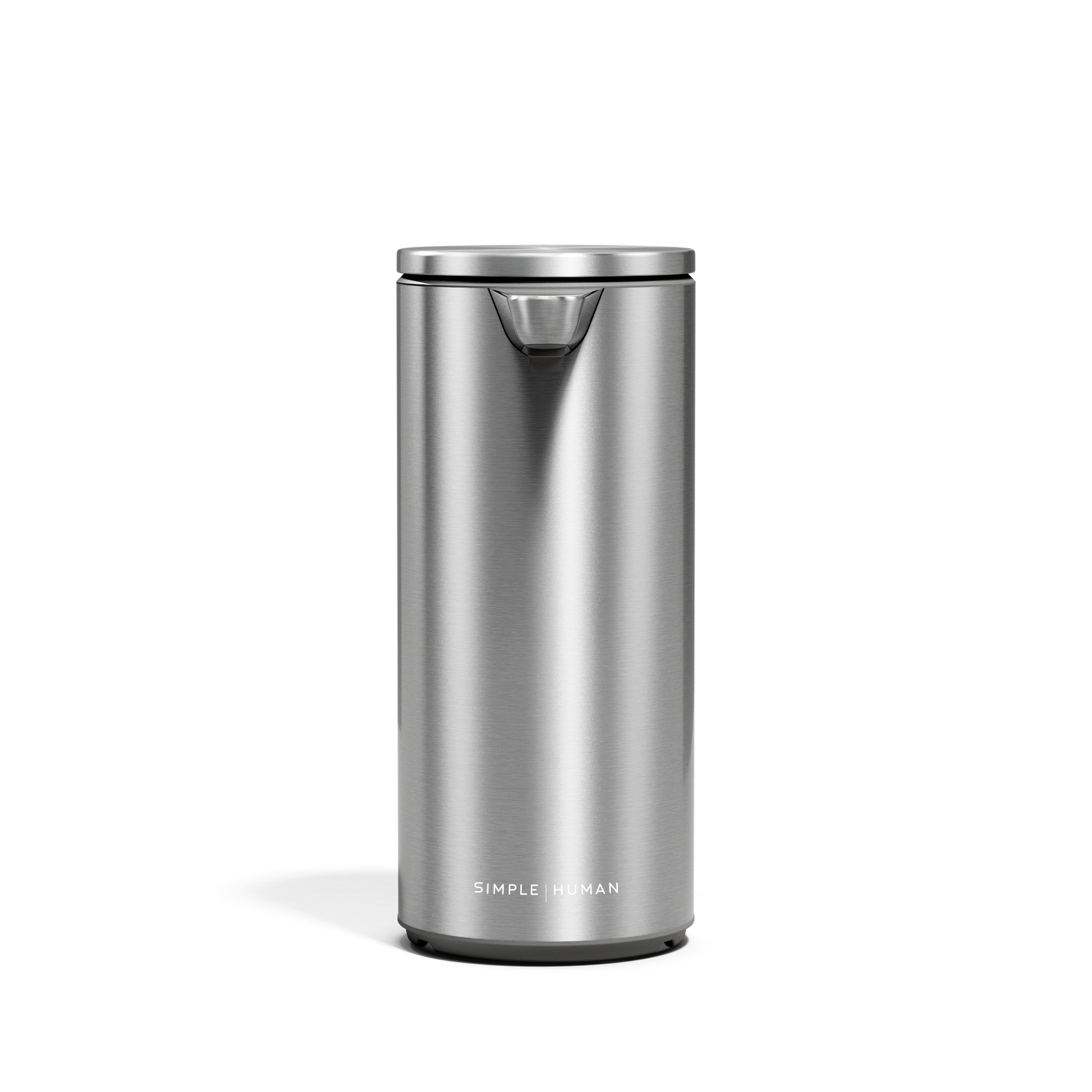 Simplehuman Rechargeable Sensor Pump (9 oz.) in Brushed Stainless Steel, touch-free dispenser.