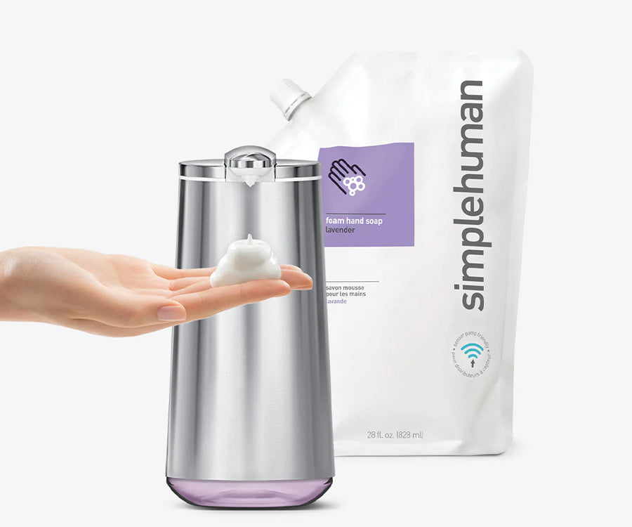 spring water foam hand soap refill pouch simplehuman