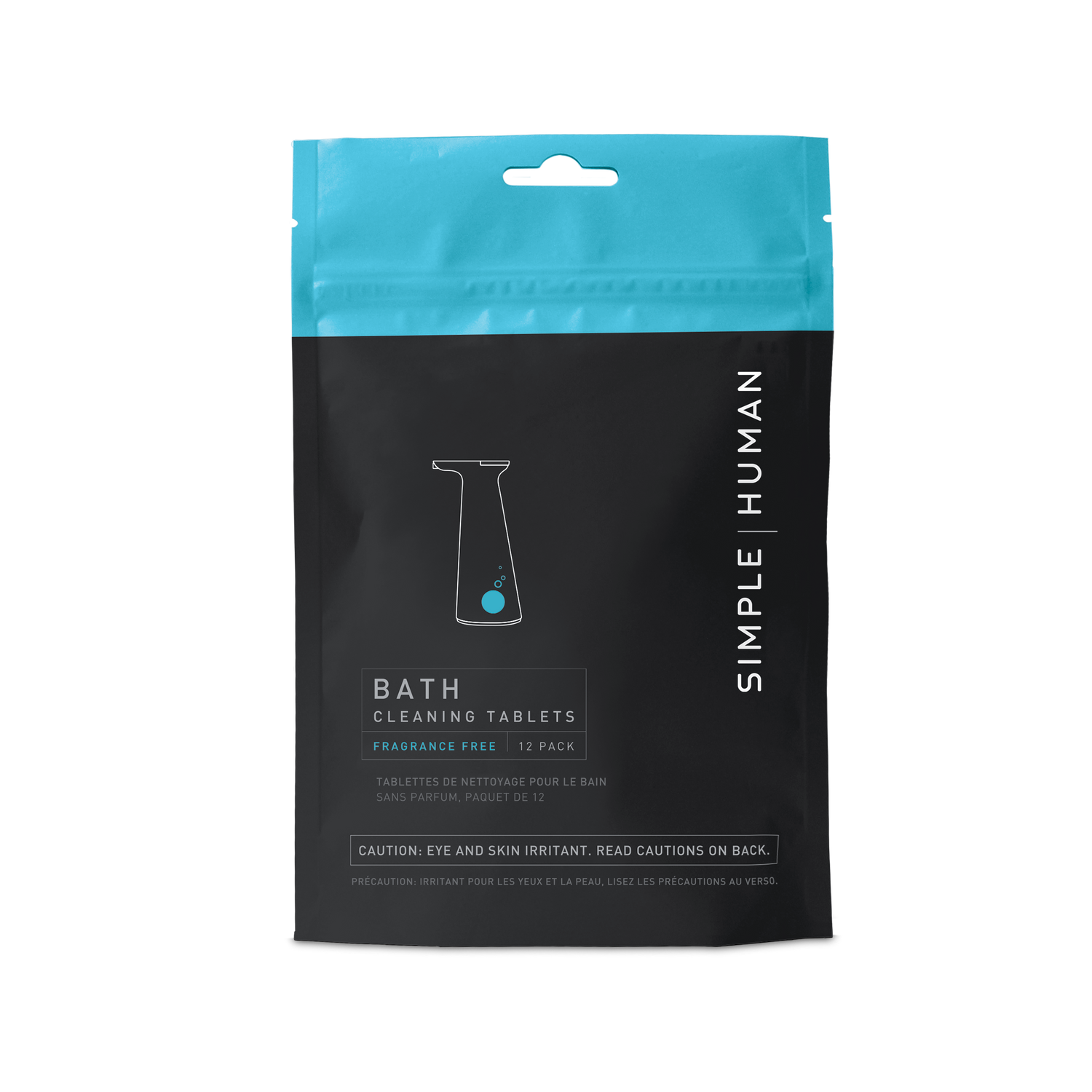 Simplehuman Bath Cleaning Tablets, Fragrance Free, 12 concentrated refills for reusable spray bottle.