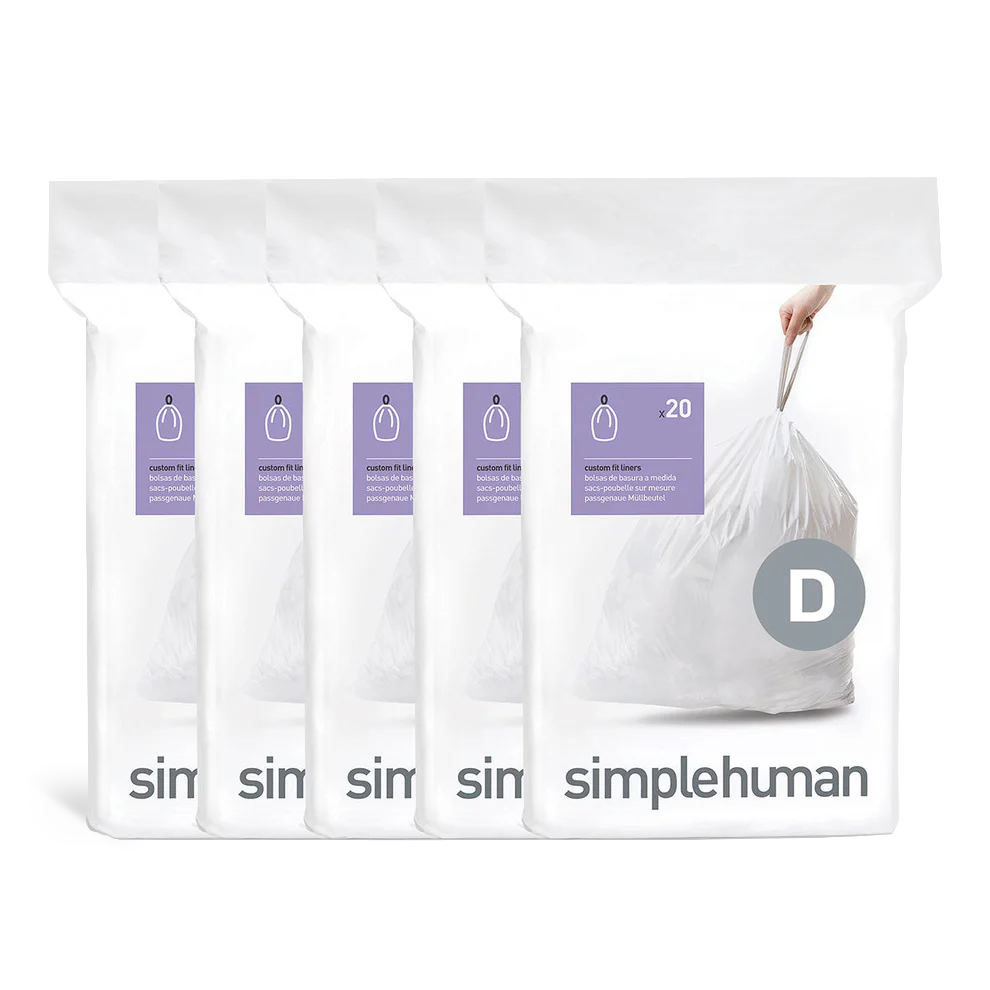 Code D Custom Fit Liners - Simplehuman Code D Custom Fit Liners - Simplehuman