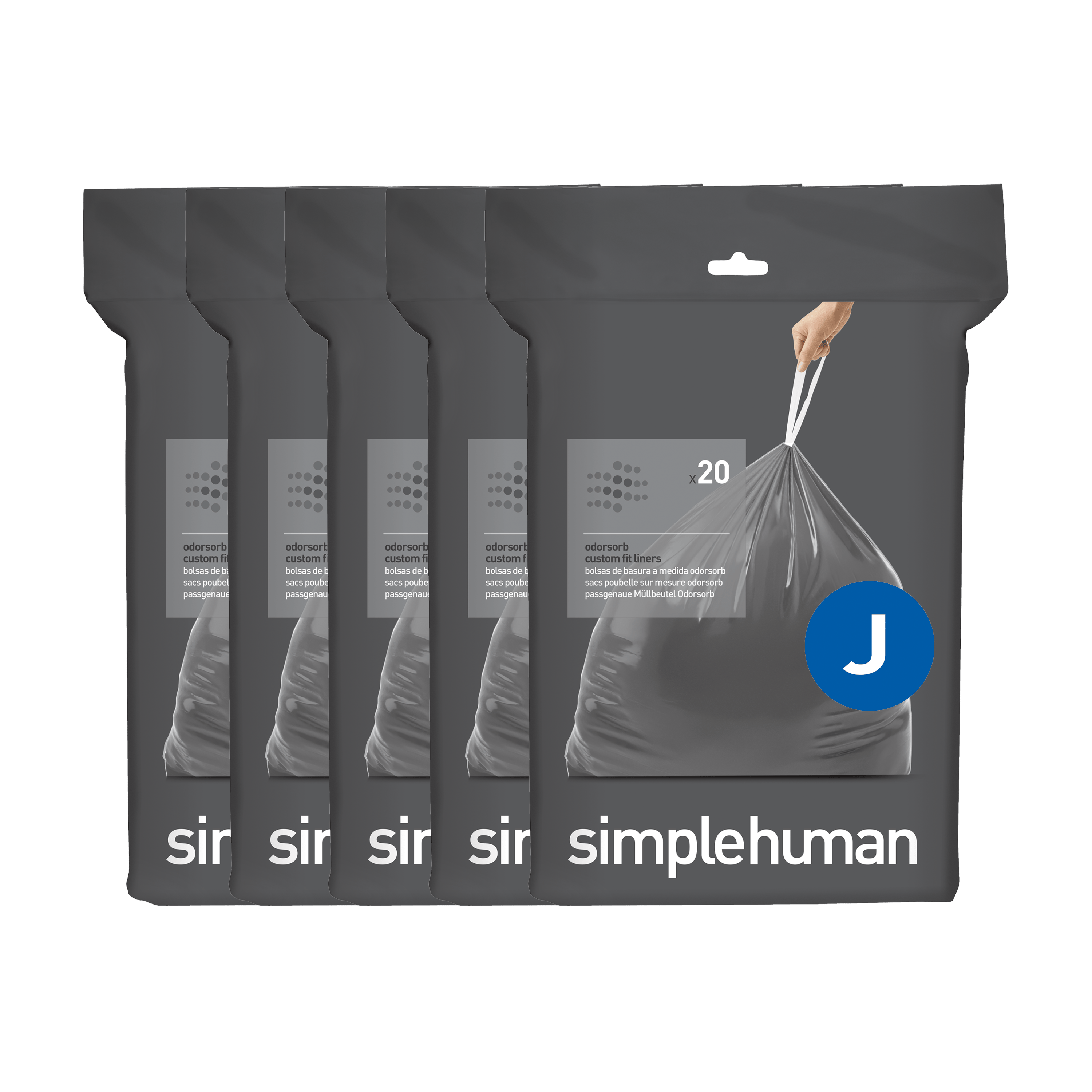 Code J Odorsorb Custom Fit Liners - Simplehuman