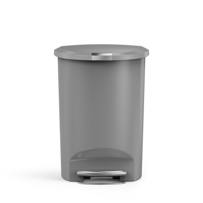 50L Hybrid Semi-Round Step CanGrey