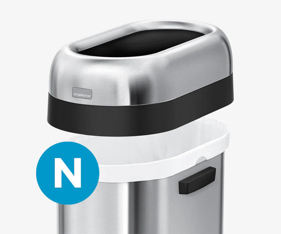 50L Slim Open Can - Simplehuman