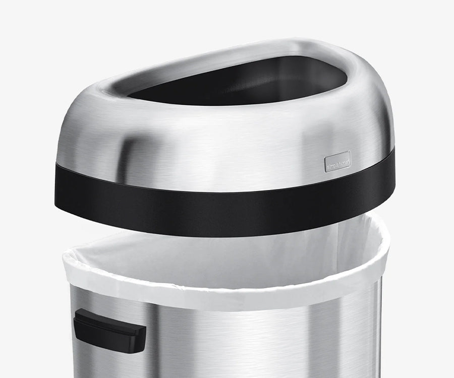 60L Semi-Round Open Can - Simplehuman