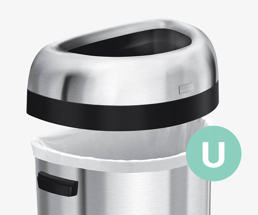 80L Semi-Round Open Can - Simplehuman