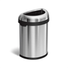 80L Semi-Round Open CanBrushed