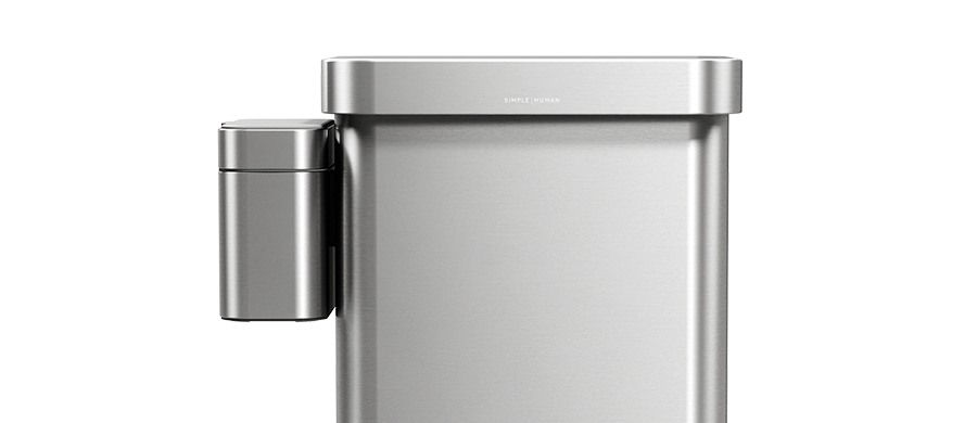 55L rectangular step can with liner pocket