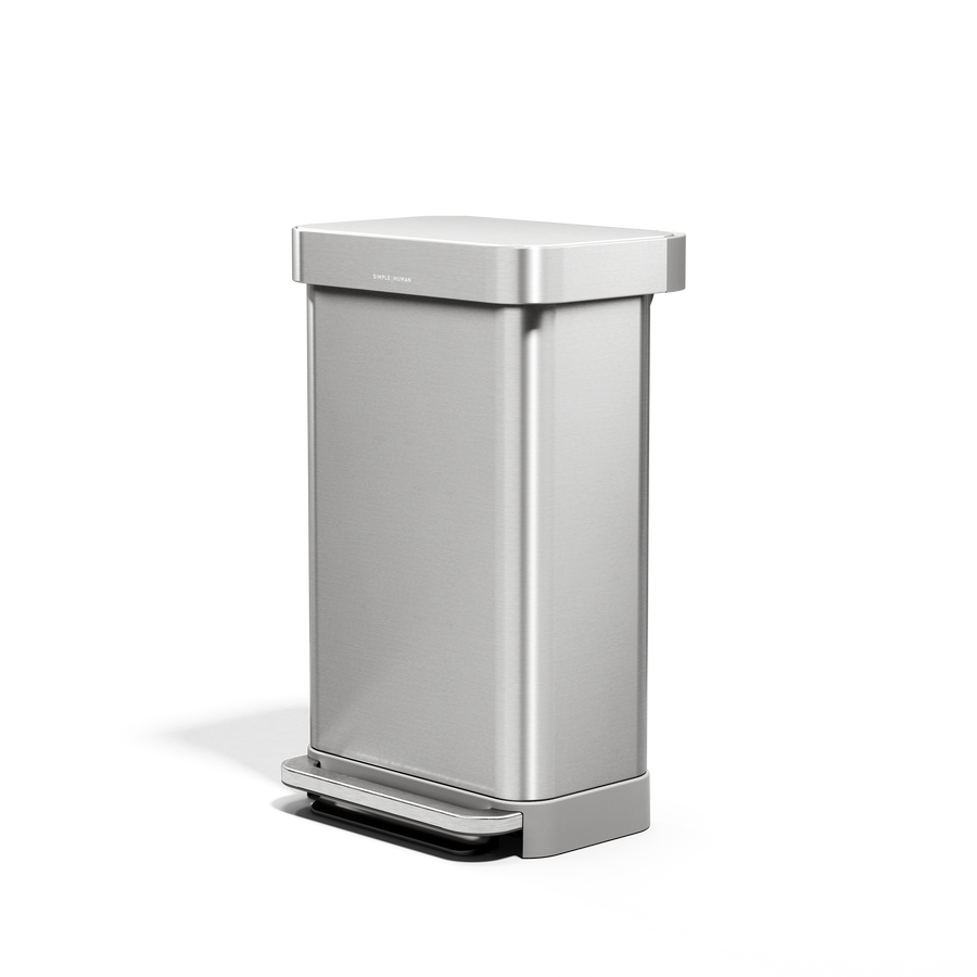 45L Rectangular Step Can with Liner Pocket - Simplehuman