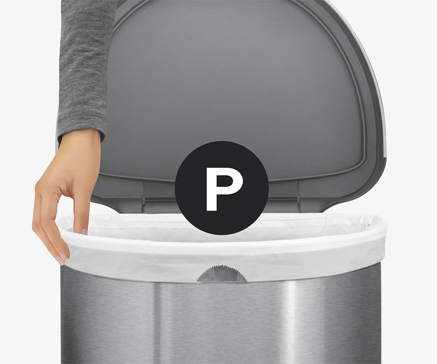 60L Semi-Round Step Can with Liner Rim - Simplehuman