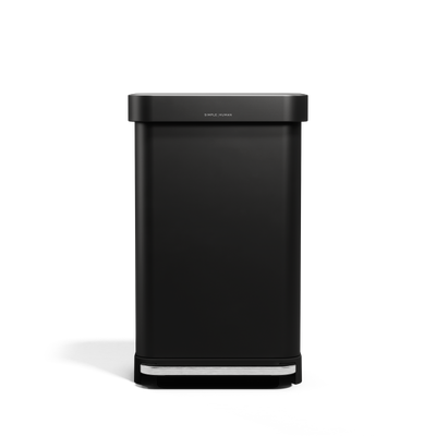 45L rectangular step canmatte black