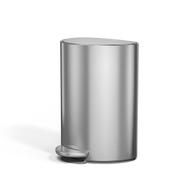 Simplehuman 6L Semi-Round Step Can Matte Gold