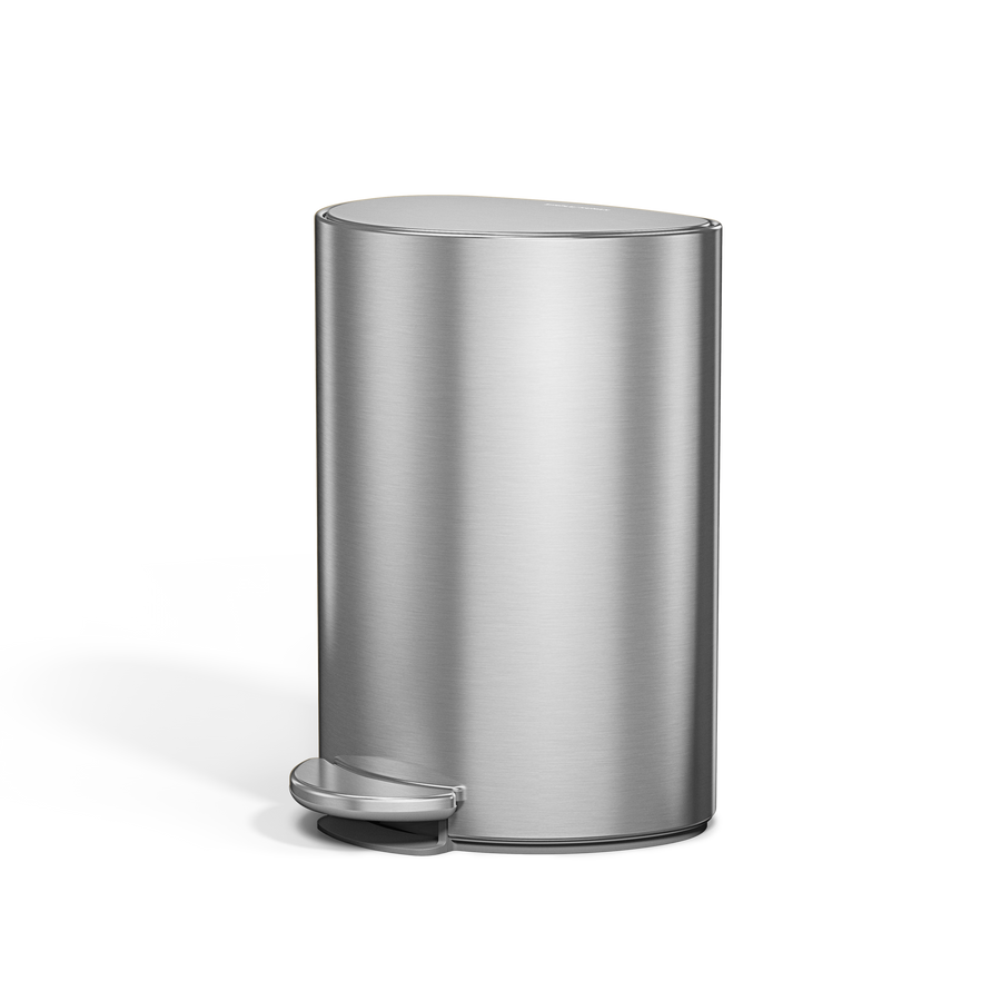 trash can with pedal 6L Semi-Round Step Can