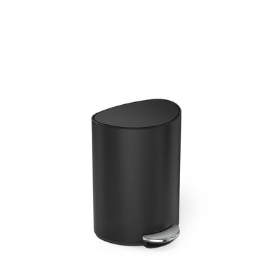 6L semi-round step canmatte black