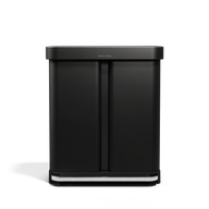 Simplehuman 58L Step Recycler Trash Can Brushed Stainless Steel