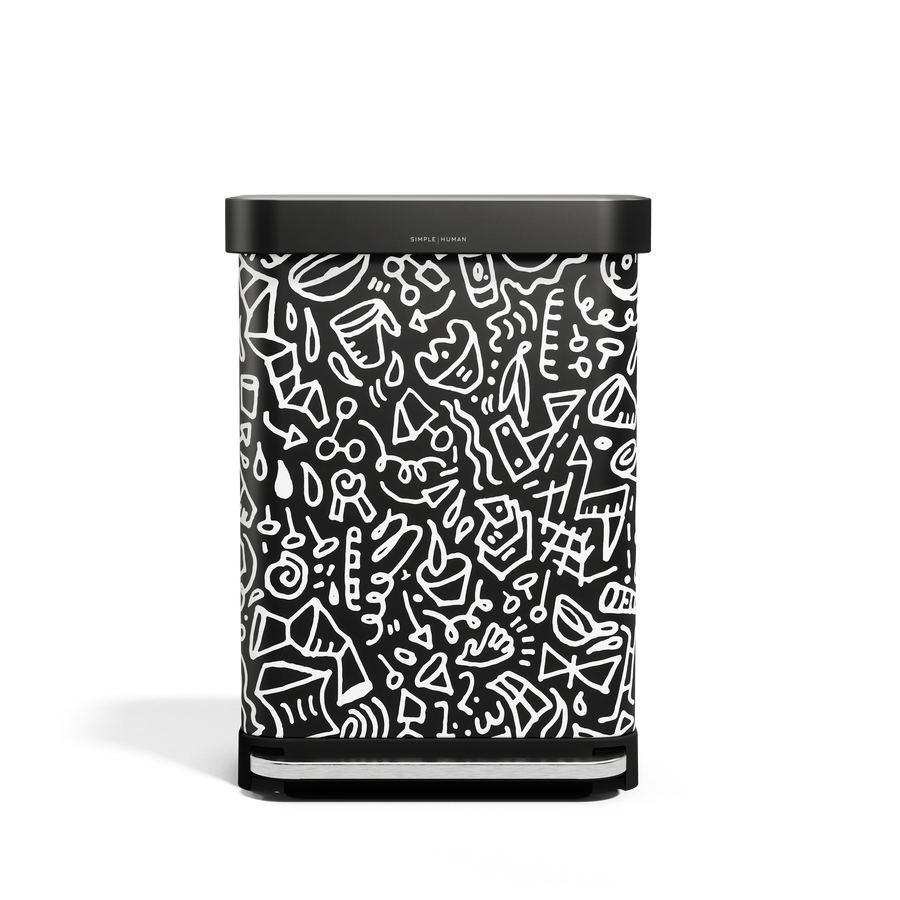 55L Rectangular Step Can with Liner Pocket