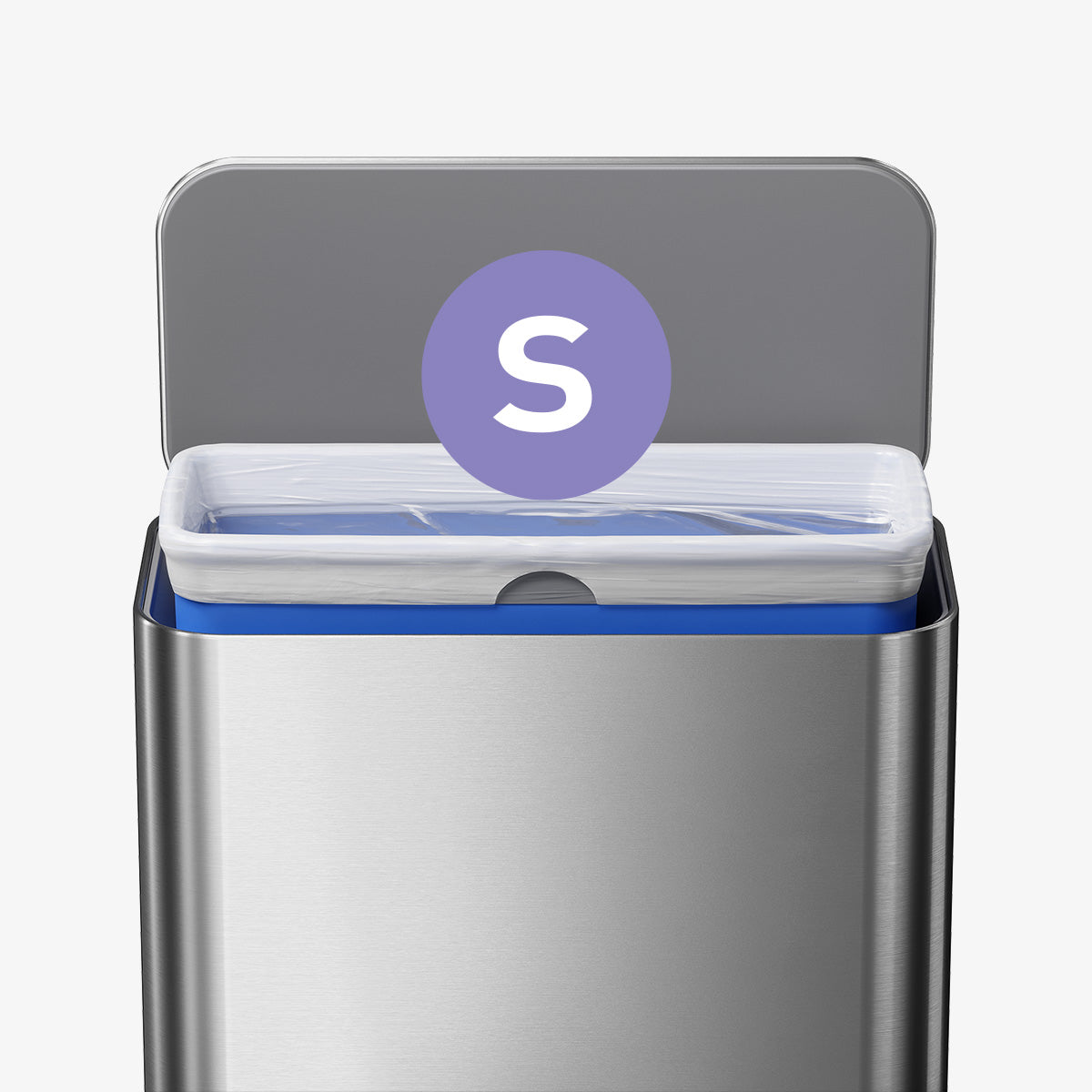 ごみ箱 human made tissue case + trash can Mini Rectangular Step Can - Simplehuman