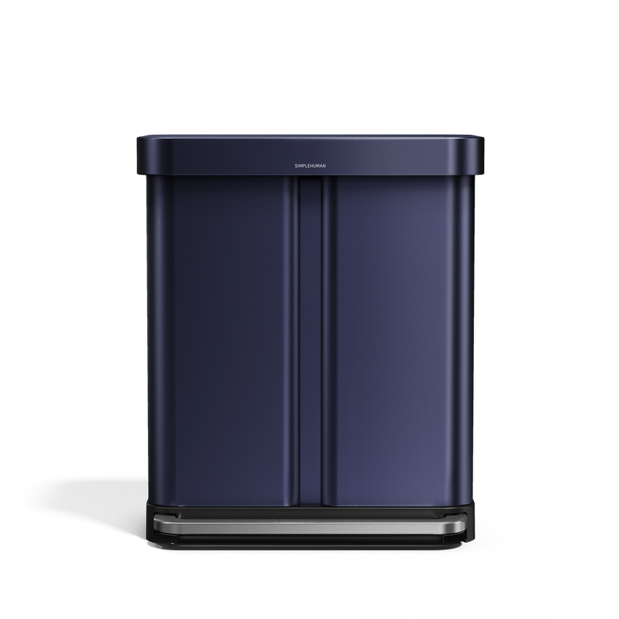 Front View of A Simplehuman Nebula 58L Sensor Recycler.