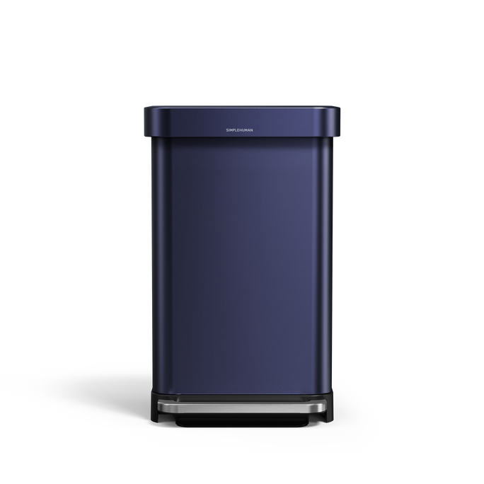 Front view of Simplehuman's Nebula 45L Step Can.