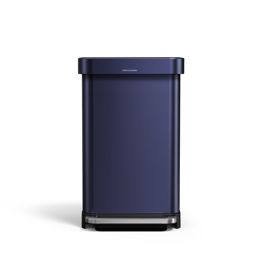 Front view of Simplehuman's Nebula 45L Step Can.