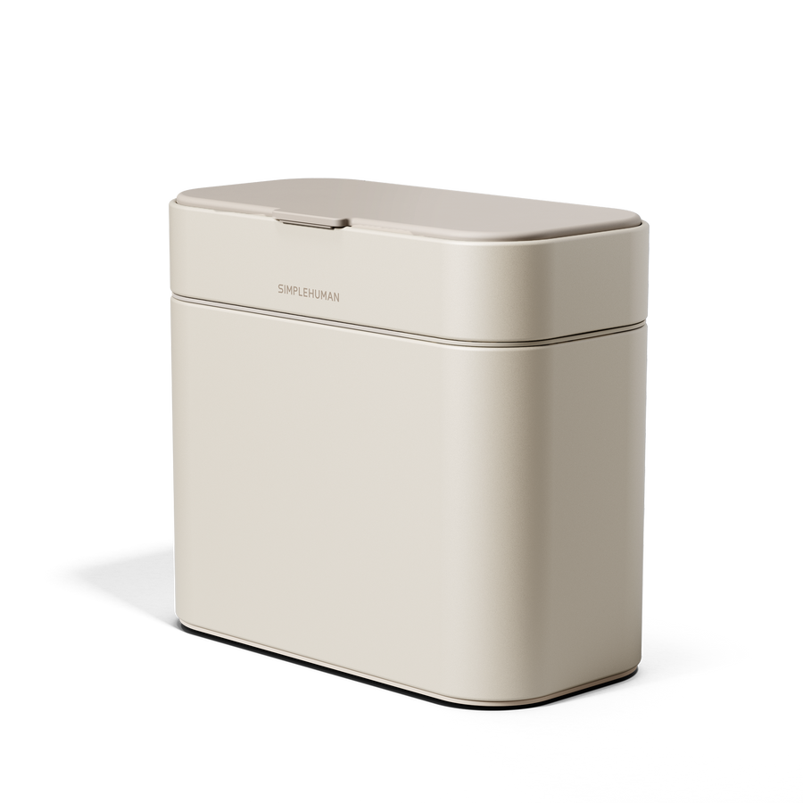 Simplehuman's Compost Caddy, front-angled view. 