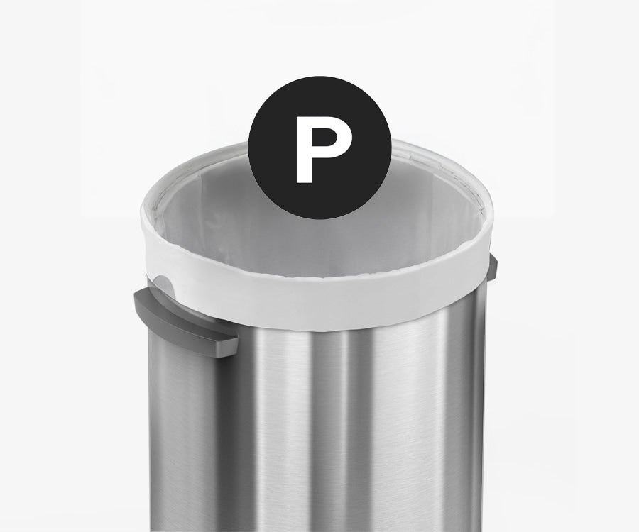 60L All-Steel Bullet Open Can - Simplehuman