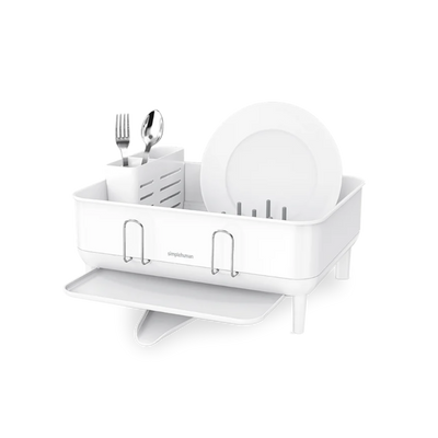 compact steel frame dishrackwhite