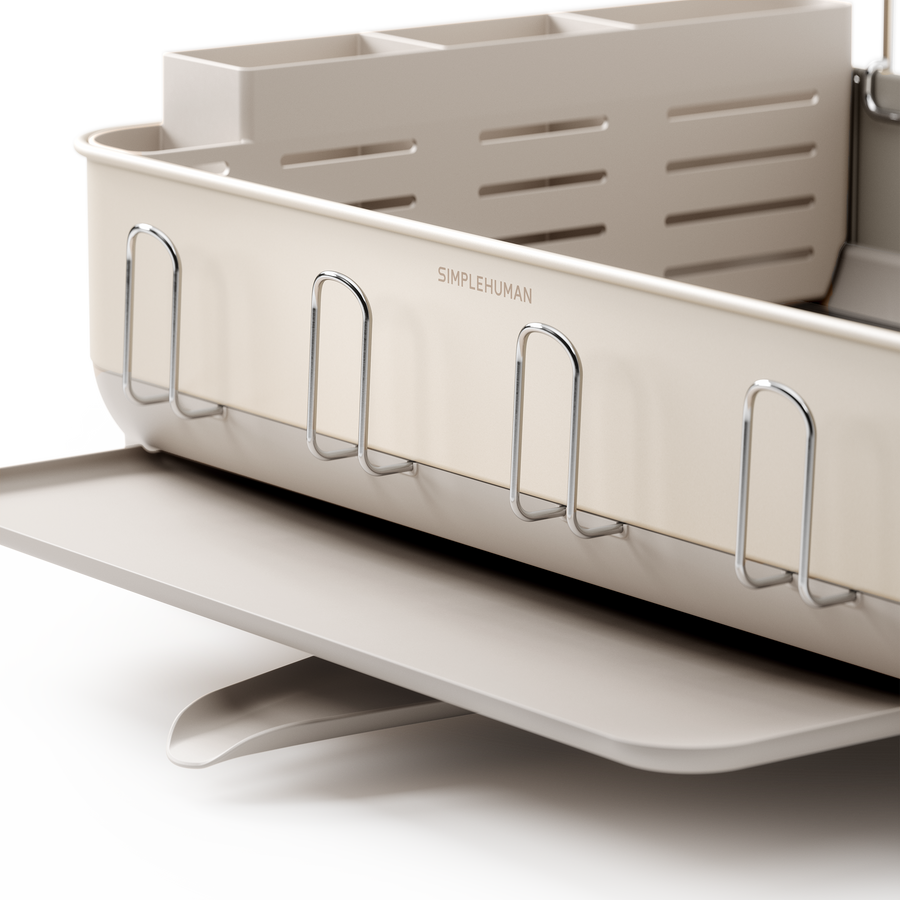 Simplehuman's standard Dishrack from a detailed view. 