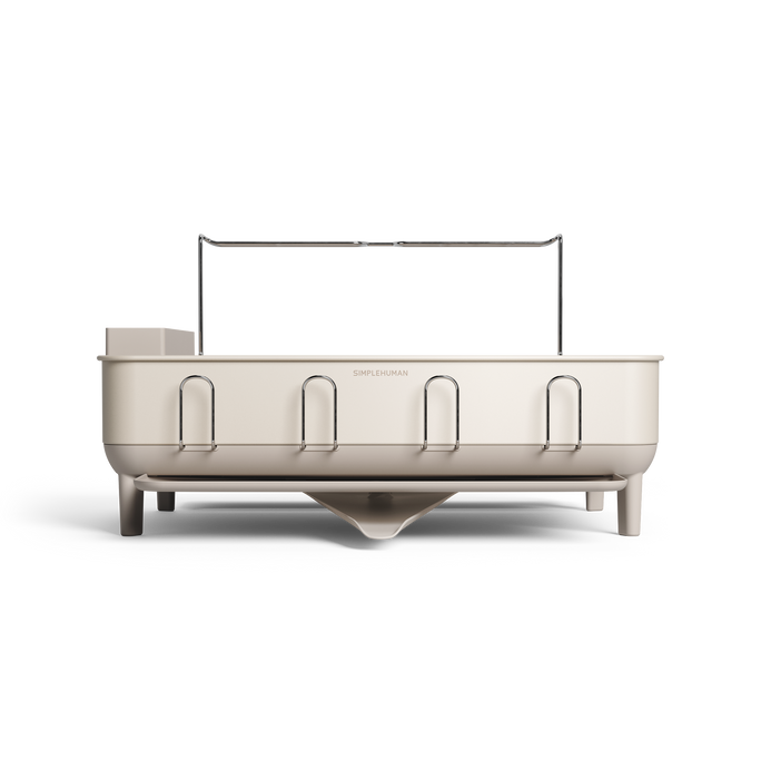 Simplehuman's Standard Dishrack from a front view. 