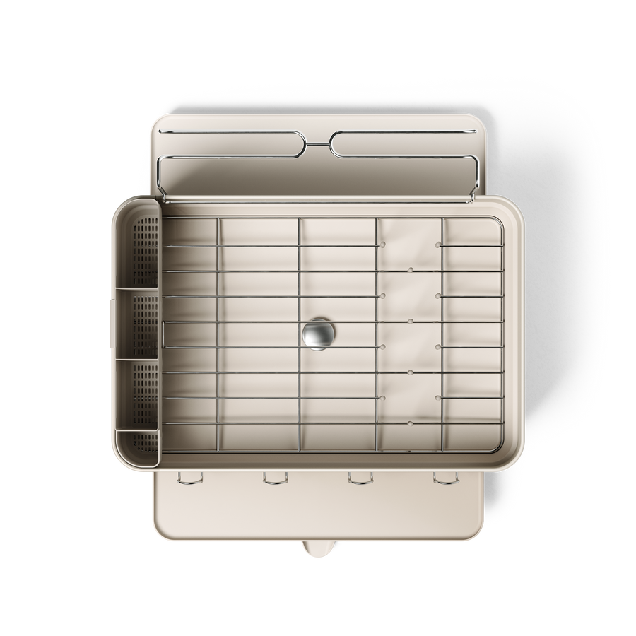 Simplehuman's Standard Dishrack from a top view. 